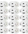 100 Pieces Top Shelf Fire Detector Buzzer Replacements For Commercial Layouts With Straight Forward Installation And Tight Performance Specs For Rock Solid Hazards Alerting, silver alarm horns in a pack.