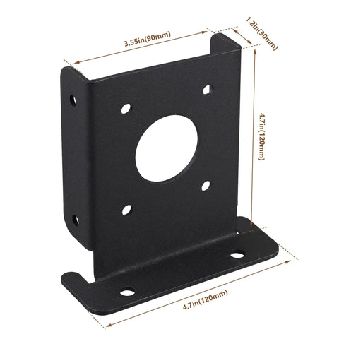 Heavy Duty Adjustable 4x4 Fence Post Anchor Base Brackets Kit For Decks Pergolas Railings Handrails And Mailboxes Floor Flange Mounts 8 Pack