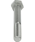 Stainless steel hex head bolt, external drive, partially threaded, 3/8-16 x 5