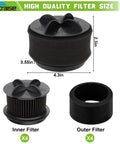 Replacement Filter Kit For Bissell Style 9 10 12 And PowerForce Bagless Vacuums Includes 2 Pack Outer Foam And Inner Filters Easy Fit