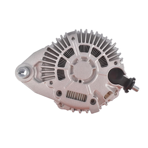 130A 12V Alternator Replacement For Nissan Altima 2011 To 2016 Maxima Murano Quest V6 3.5L CW 7 Groove 11341N side view.