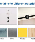 8 Pack Adhesive Cable Clips For Desk Cable Management And Wire Organization on glass, metal, plastic, and wood surfaces
