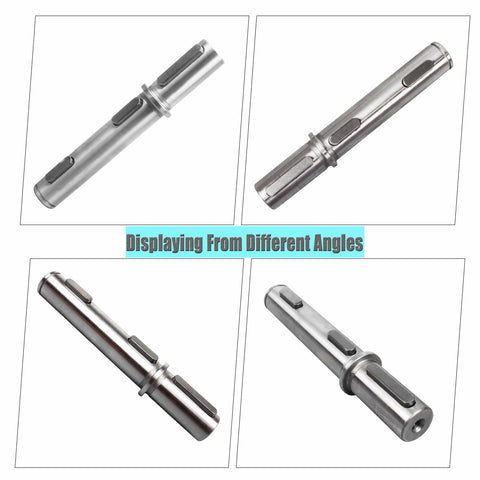 Output Shaft For NMRV040 Worm Gear Box With Gaskets S Ring Corner Pin For Nema 34 Stepper Motor RV040, displaying different angles