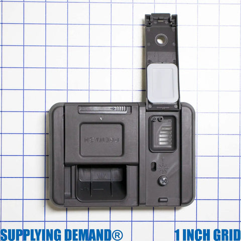 W11412300 W11092649 Dishwasher Detergent Dispenser Replacement on 1 inch grid