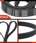 49.45 Inch Serpentine Belt For Toyota Hyundai Kia And Lexus Cars Fits Camry 2012 2017 RAV4 Elantra Sonata Accent Tucson Veloster Soul Optima Rio Tc Gas Only For Your Ride