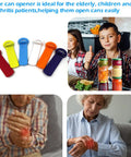 6 Pack Jar Lid Opener Tool Set Featuring Long Lever Handle To Pop Loose Stubborn Vacuum Seals Effortlessly Delivers No Sweat Kitchen Grip Assist For Seniors With Relaxed Twist Action, colorful plastic tools.