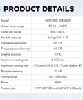 Product details table for Gel Heating And Cooling Machine With 15 Wells For 1 ml Syringes, Pro-Grade Lab Block.