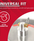 Universal 16.5 Inch Pressure Washer Surface Cleaner Stainless Steel 1/4 QC connector focus detail
