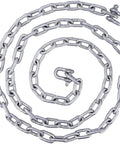 Galvanized chain from Portable Galvanized Fluke Anchor Kit For 12 To 22 Foot Boats Includes 8 Lb Fluke Anchor, 75 Ft Nylon Rope