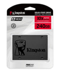 240GB A400 SATA III 2.5 Inch Internal SSD Upgrade for PC and Laptop - Faster Boot Times, Snappier File Load, More Reliable Performance, Ideal HDD Replacement, Kingston A400 package