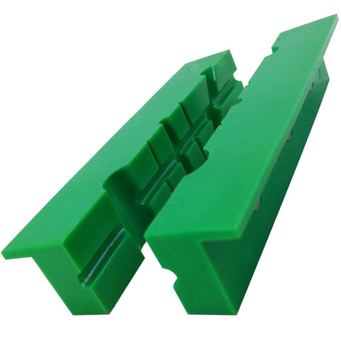 Six Inch Nylon Non Marring Soft Vise Jaws For Bench Vise With Magnetic Easy Install Grooved Design Multi Purpose Jaw Pads For Crafting Woodworking And Metal Projects