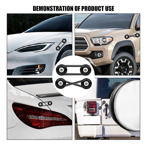 Hot Rod Bumper Quick Release Kit For Front And Rear Bumpers With Aluminum Alloy Fasteners on various vehicle models