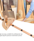 Heavy Duty Aluminum Miter Gauge With Integrated Track Stop And Etched Scale Ruler Delivers Dead On Angles And Knockout Grip for precision cuts.