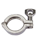 1.5-inch stainless steel sanitary butterfly valve with pull handle for tri-clamp fittings