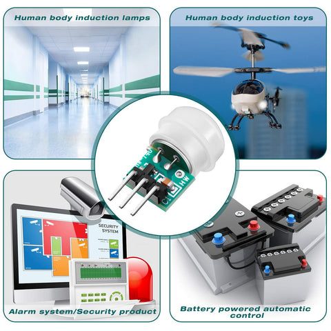 AM312 PIR Sensor Module 10 Pack Mini Pyroelectric Infrared Motion Detector For DIY Electronics applications