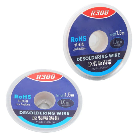 Pro Grade Desoldering Wire Solder Wick For Electronics Fast Heat Conduction Copper Wick For PCB Boards 1.5m Length 4mm Width 1mm Thickness Easy Solder Removal High Purity Copper spools