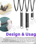 Solid Carbon Steel Spring Assortment Kit With 250 Piece Count Featuring 5 Versatile Compression Sizes For Heavy Duty Repairs And DIY Projects To Keep Your Gear Running Smooth And Tough Out There. Carbon steel compression springs with hooks in use