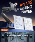 Built Tough Heavy Duty Monitor Arm For 13 To 49 Inch Ultrawide Screens With Full Motion Desk Mount in a quality certification setting.