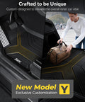 Interior view of Juniper Floor Mats And Cargo Liners For Model Y 2025 2026 with edge-to-edge TPE fit showing custom design.