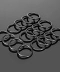 50 Pieces Car Bumper Fasteners Set With O Rings And Black Washers Replacement Rubber Clips
