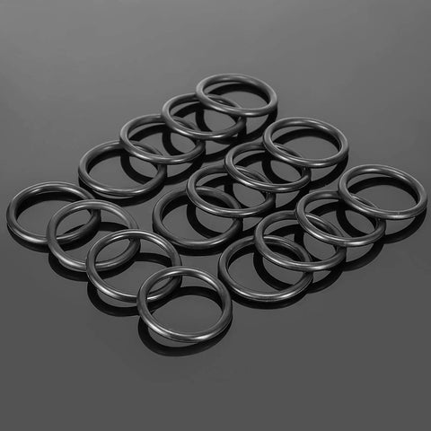 50 Pieces Car Bumper Fasteners Set With O Rings And Black Washers Replacement Rubber Clips