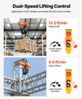 Dual Speed G100 Chain Electric Hoist Lifter With 2200 Lbs Capacity 20 Ft Lift Height 120V 60Hz Single Phase Overhead Crane lifting boxes