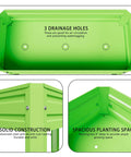 Elevated Raised Garden Bed With Legs Heavy Duty Galvanized Steel Planter Box showing drainage holes and construction features.