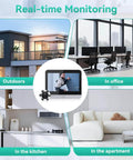 Smart Video Doorbell With 4.3 Inch Color Monitor And 1080p HD Wireless Camera used in different settings for monitoring
