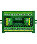 Two Row 2x12 Position Screw Terminal Block Distribution Module 30A 300V with Screw Mount A and B Channels visible
