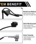 ABS wheel speed sensor with mounting bracket and connector, black housing for Toyota Tacoma front-left 2005-2015