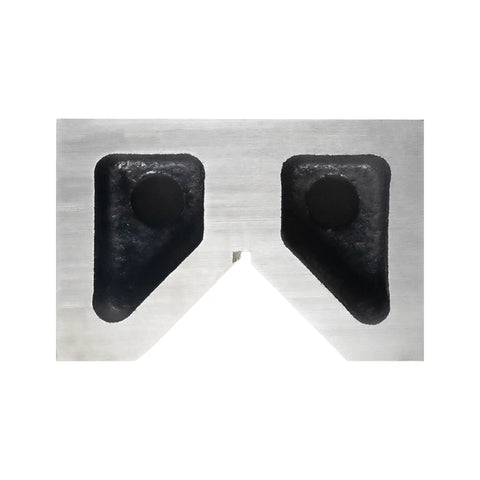 Heavy Duty Cast Iron V Block Set 4 x 2-1/4 x 2-5/8 Inches, Machined Square And Parallel, High Quality Workholding In Pairs For Large Jobs, Built Tough For Milling, Drilling And Fabrication: pair of cast iron V blocks