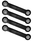 Four Pack Glider Bearing Arm Bracket Hardware for Rocker Replacement Parts, 7.48 Inch Length, black galvanized finish, 4 bearing arms