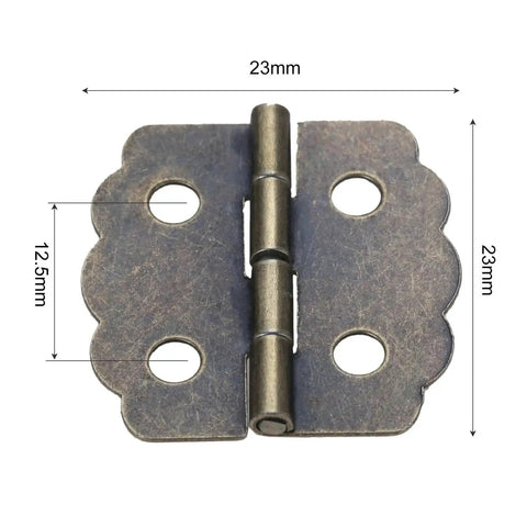 Rotating Concealed Hinge Set Four Pieces For Kitchen Cabinets And Furniture Doors Durable Wear Resistant Fittings 23mm x 12.5mm