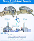 Comparison of Heavy Duty 4 Inch Swivel Caster Wheels With Aluminum Brake And Standard Threaded Stem, Set Of 4 Non Marking TPR Rubber Casters.