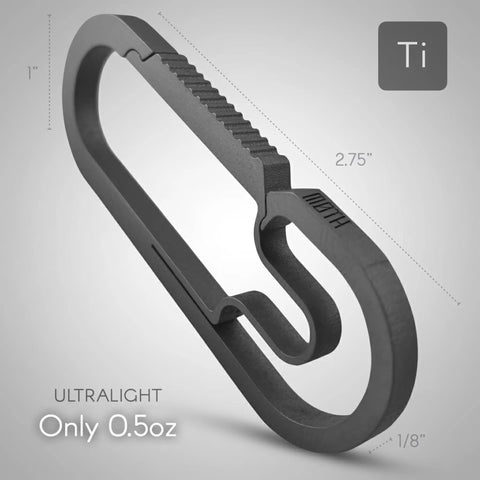 Ultralight Titanium Carabiner Keychain EDC Ready For Everyday Carry And Outdoor Adventures Built Tough For Hiking Camping And Backpacking