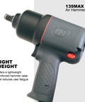 Beast Half Inch Air Impact Wrench With 650 Ft Lbs Max Torque For Heavy Duty Jobs Pistol Grip Design Durable Steel Hammer Case