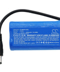 Heavy Duty 7.4V 2600mAh LiIon Battery Pack For Makeblock Mbot Ranger Orion Ultimate 2.0 14026 Replacement 19.24Wh Compact 68mm by 37mm by 20mm Plug And Play Ready For Longer Run Time blue Li-ion battery with cable and connector