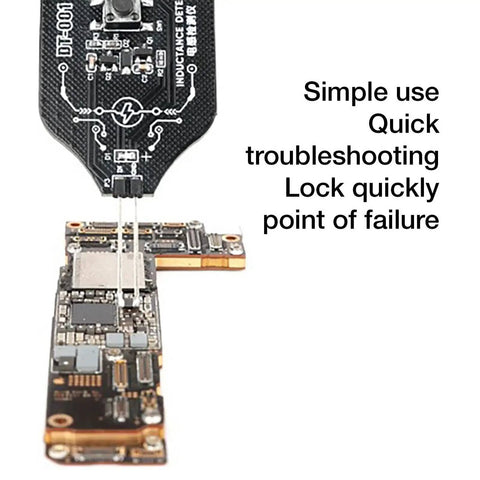Portable Coil Tester For PCB Diagnostics And Inductor Fault Detection High Sensitivity Board Checker in use