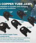 Heavy Duty Standard Press Tool Kit For Half Inch To Two Inch Copper Pipes With Jaws ProPress Compatible Fittings All In One