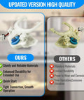 Upgraded GE Washer Parts Kit with Mode Shifter Actuator vs standard materials comparison chart