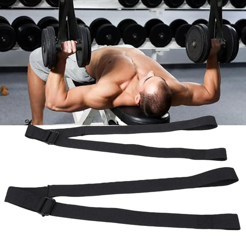 Heavy Duty Dumbbell Spotter Straps 2 Pack Adjustable Safety Belts With Tough Nylon Webbing And Secure Metal Buckle For Bench Press Home Gym Power Rack Legit Safe Spotter Aid Built Different