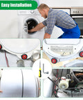 Upgraded Whirlpool Dryer Repair Kit With Hella Durable 4392067 Parts And Wpw10314173 Drum Rollers installation process with tools.