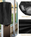 Tough As Nails EV Charger Station Cover Waterproof Rainproof Dustproof Universal Fit Outdoor Guard on charging post in black.