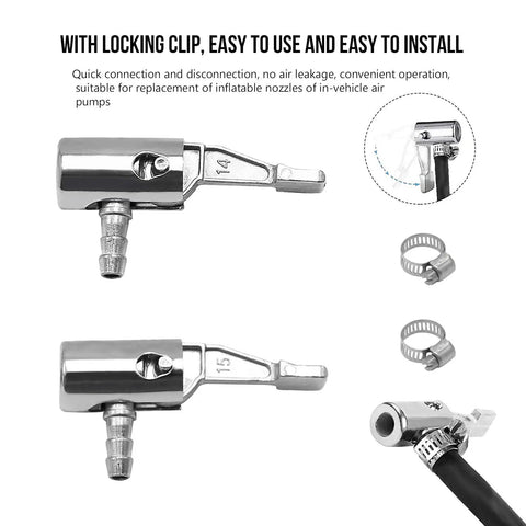 Go To Tool 2 Pack Quarter Inch Lock On Air Chuck Slick Thumb Press Design Tough As Nails Metal Build Zero Leak Seal with locking clip