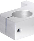 Close-up of 2 Pack SK25 Linear Motion Rod Supports for 25mm Shaft, showing aluminum rail guide clamps with 6mm mount holes.