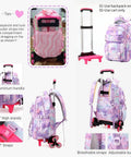 2 Wheel Rolling Backpack For Kids For School And Travel Lightweight Durable Primary Students Roller Bag With Wheels For Girls And Boys
