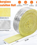32 Ft Pipe Insulation Foam Tape And 32 Ft Foil Backed Hose Wrap 6 Ft Heating Cable With Built In Thermostat All In One Electric Heat Kit For Outdoor Winter Hot And Cold Water Pipes - fiberglass insulation roll