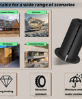 Six Pack Starlink Cable Wall Grommets Rock Solid 3/4 Inch Silicone Bushing Kit displayed with various housing structures.
