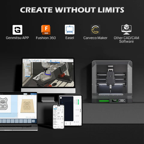 Genmitsu Cubiko desktop CNC router with enclosure for PCB milling