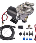 Smooth Operator Heavy Duty 12 Volt Electric Vacuum Pump Kit For Gmc Chevy Ford Brake Booster Oem 28146, complete with motor and accessories.